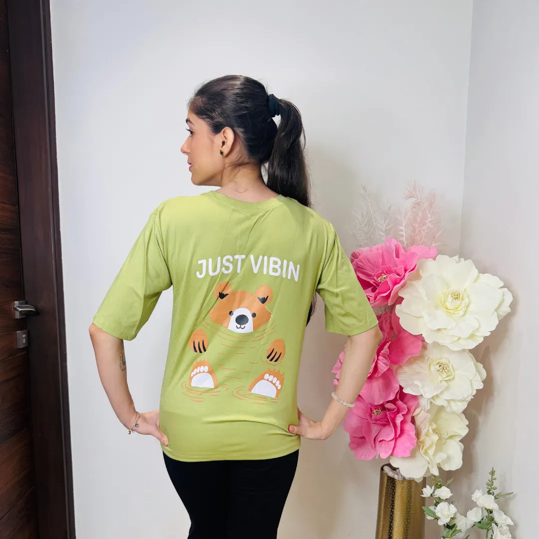 Just Vibin Oversized Tee