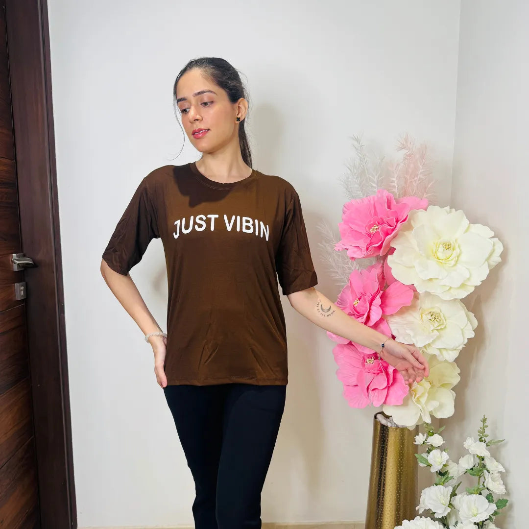 Just Vibin Oversized Tee