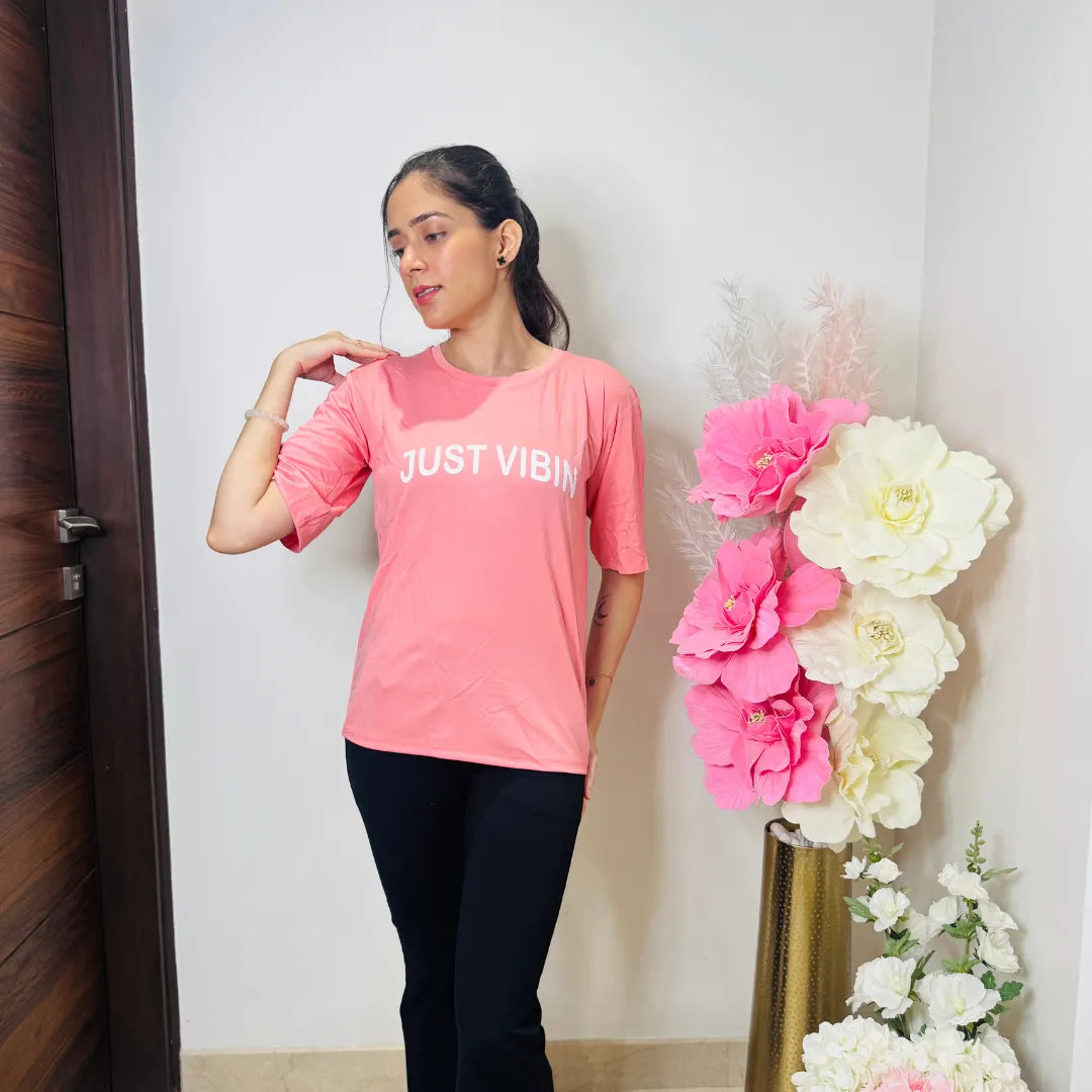 Just Vibin Oversized Tee