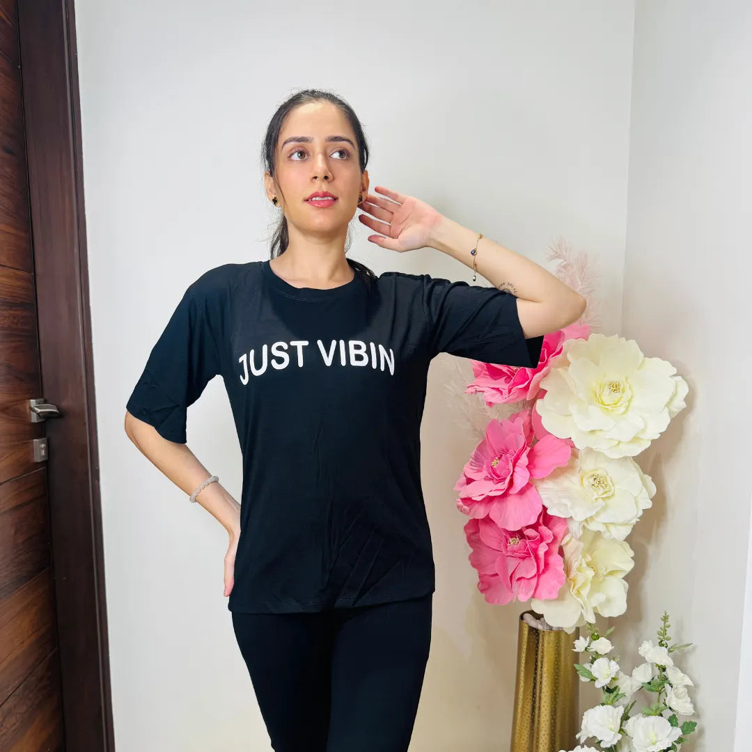 Just Vibin Oversized Tee